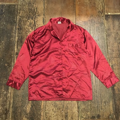 [USED] サテンレッド！CHINA SHIRTS