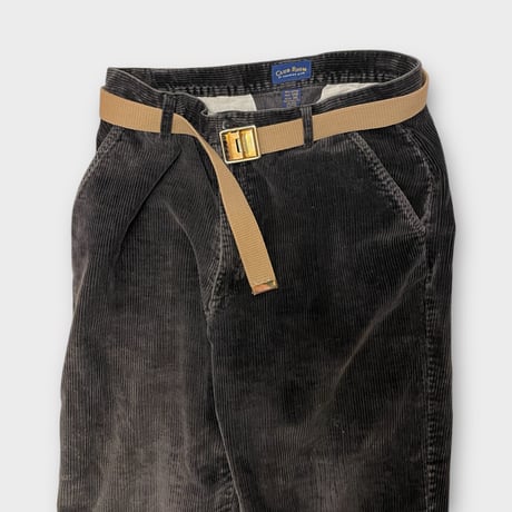 [USED] 太畝コーデュロイ PANTS  "紐入れ DARK GREY"
