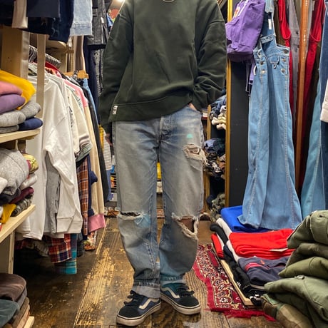 [USED] Levi's 501 赤耳ダメージDENIM