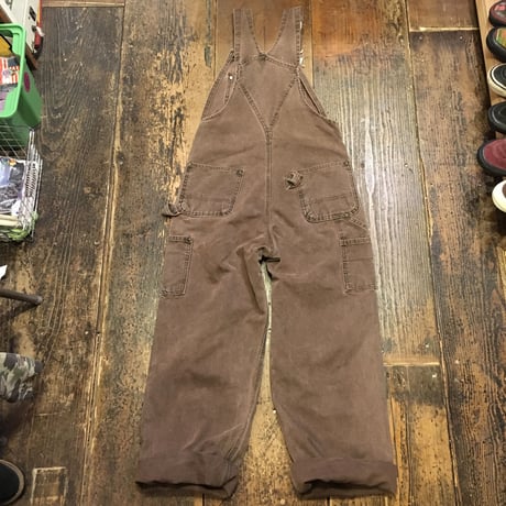 [USED] Carhartt ダック地 BROWNオーバーオール