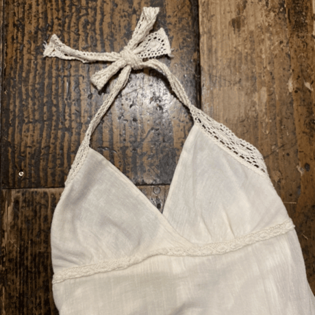 [USED] ホルターネック刺繍ワンピース