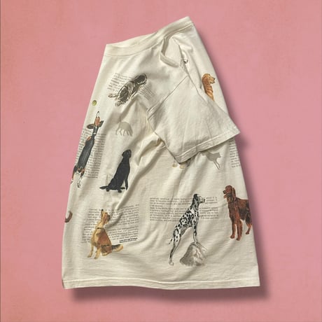 [USED]1999年 総柄 いっぱい わんこ Tee