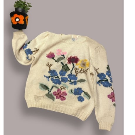 [USED] お花ニット💐