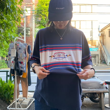 [USED] "CANDA" ネイビーS/S Tee