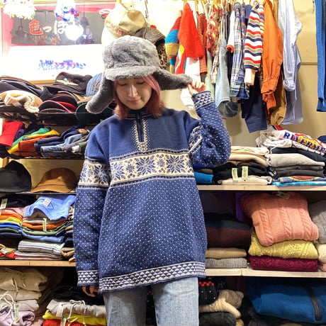 [USED] ハーフZIP ノルディックKNIT❄️