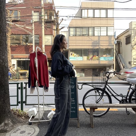 [USED] ブラック デニム ペインター パンツ