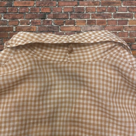 [USED] 60‘vintage ギンガムチェックワンピース