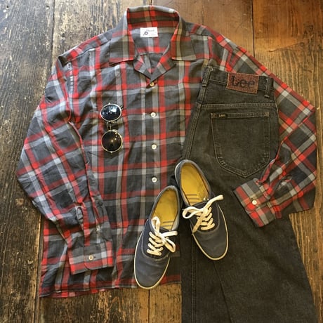 [USED] vintageオープンカラーシャツ