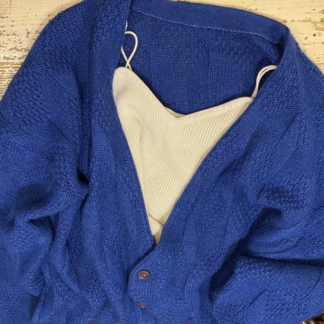 [USED] アルパカ混　ゆるっとアクリルニットカーディガン