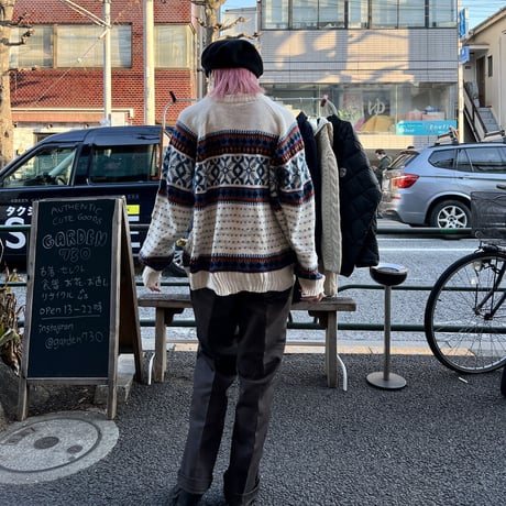 [USED]軽~いNORDIC KNIT made in ITALY