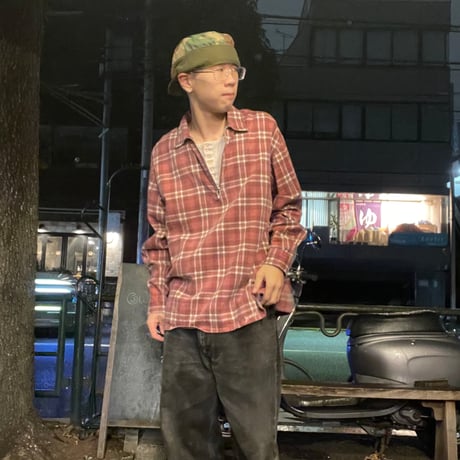 [USED] ハーフジップ　プルオーバーネル