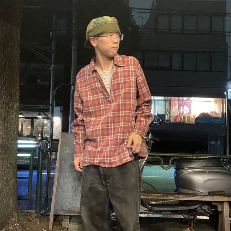 ito fukuoka プルオーバー　トップス　used Fubail / フロントジップニットプルオーバー