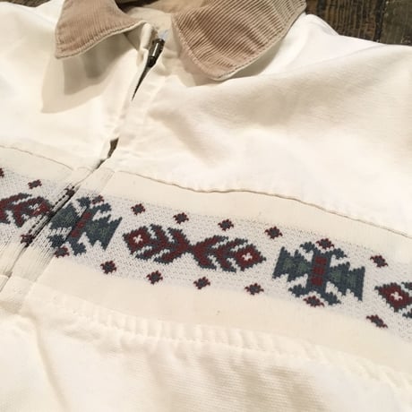 [USED] Carhartt 柄入り ダック JKT (WHITE/BLACK)