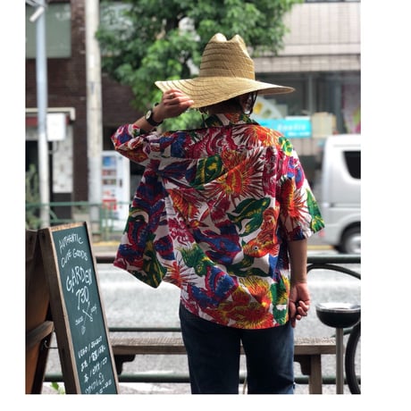 [USED] MEXICO魚柄オープンカラーシャツ
