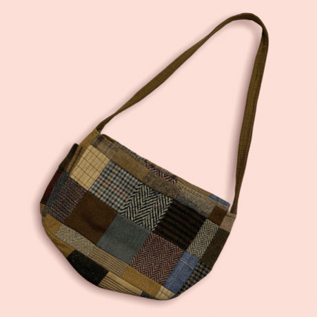 [USED] ツイードパッチワーク🪡ショルダーBAG