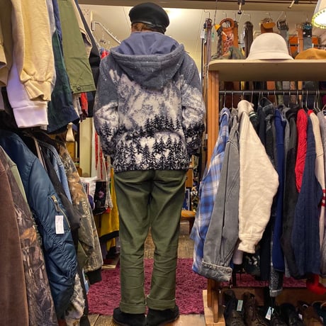 [USED] "EGO"snow patternフリースJKT