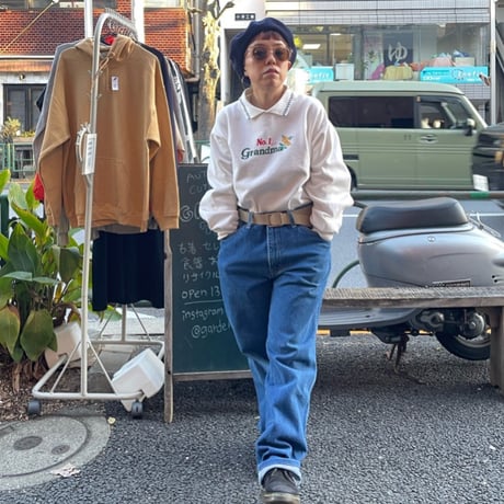 [USED]  NO1.Grandma🌼 襟付きSWEAT