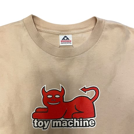 [USED] OLD "TOY MACHINE" S/S Tee（Beige）