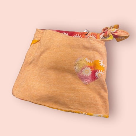 [USED] kids orange巻きスカート