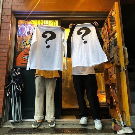 [Naughty] 7.1oz CARRY A QUESTION  WHT L/S Tee