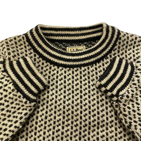 [USED] "L.L.BEAN" バーズアイ🦜ニット
