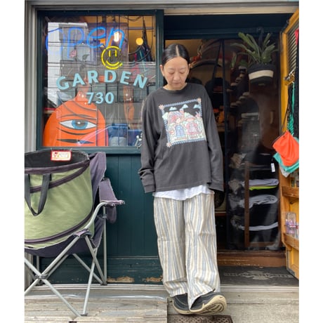 [USED] CUTE🖤 ファンシーBLACK ロンTee