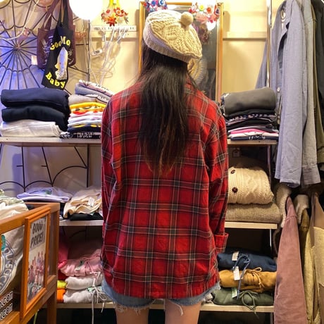 [USED] ポンポンニットベレー帽♡