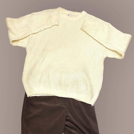 [USED] ざっくり編み white 🤍 アクリル ニット