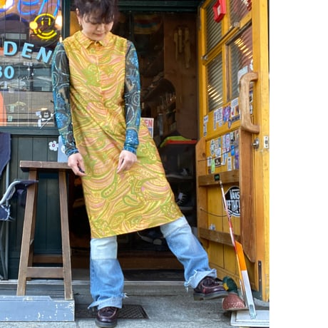 [USED] サイケデリック柄ワンピース