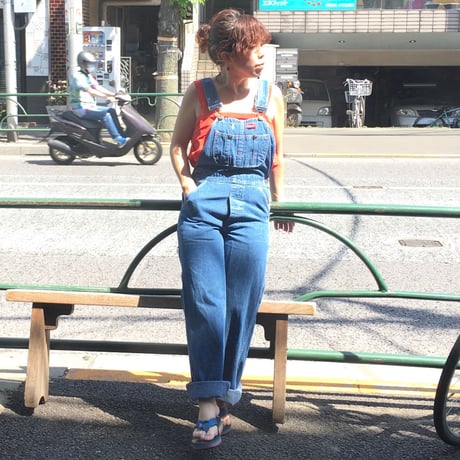 [USED] vintage Dickies  デニムオーバーオール