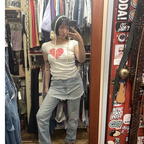 [USED]levis 550 CUT OFF DENIM SKIRT