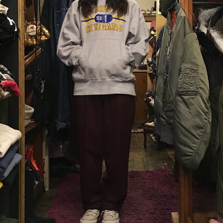 [USED] Burgundy WOOLスラックスパンツ