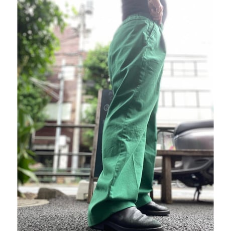 [USED]  OLD GREEN💚タックパンツ