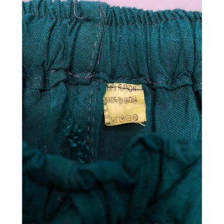 [USED]  INDIA RAYON リラックス EASY PANTS