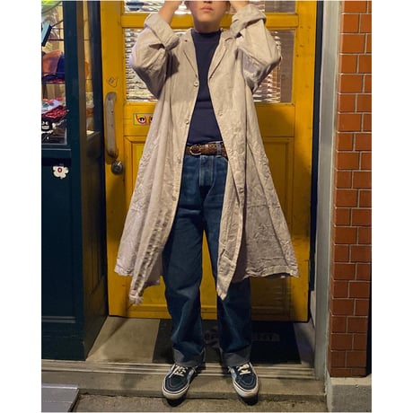 [SELECT] フランス Repro 100％リネンJKT ナチュラルカラー