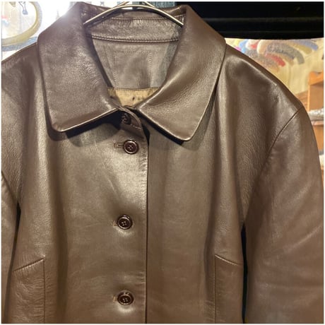 [USED] ラム LEATHER JKT/ブラウン＾＾