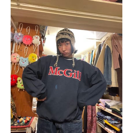 [USED] WOOL🐑耳あてニット帽