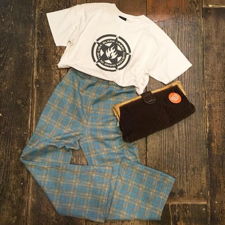 [USED] チェック柄 POLY PANTS