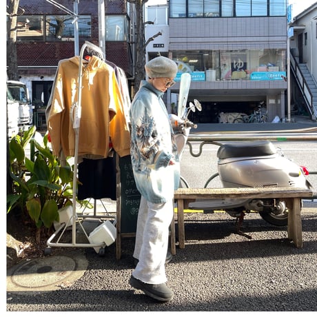 [USED] オオカミ総柄  フリースジャケット
