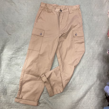 [USED] BEIGE CARGO PANTS！