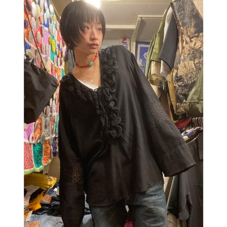 [USED]レースアップShirts