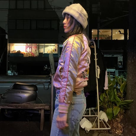 [USED]スカジャン 🩷 ピンク！