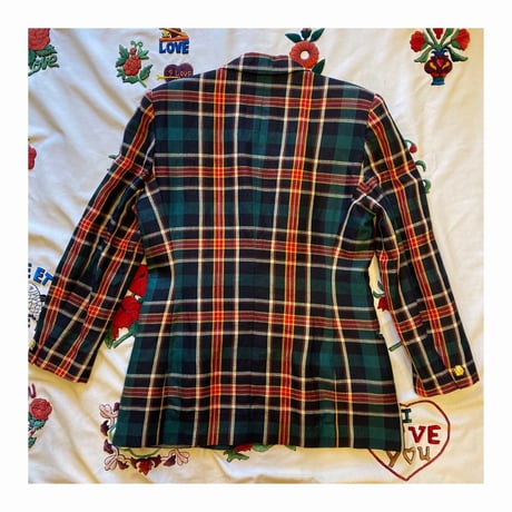 [USED] タータンチェック テーラードJACKET