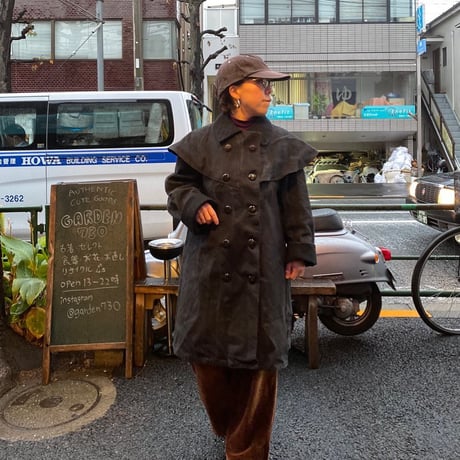 [USED] vintage ケープ付きコート