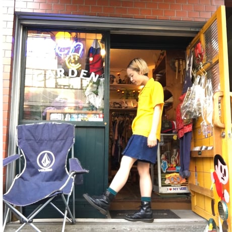 [USED] YELLOWレーヨンシャツ