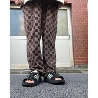 [USED] いい柄 POLY タックパンツ/made in MACAU.