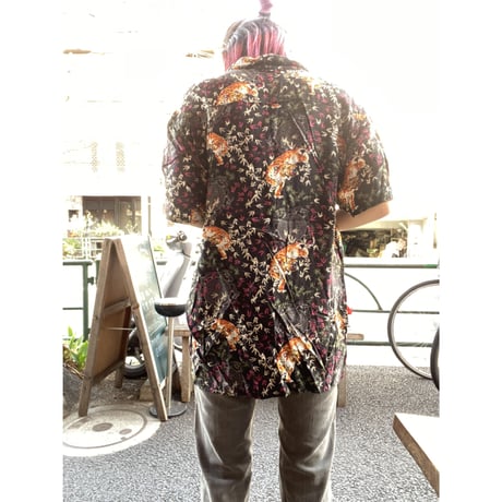 [USED]虎柄開襟シャツ
