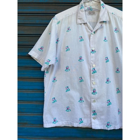 [USED] CUTE おじさん柄 S/S SHIRTS