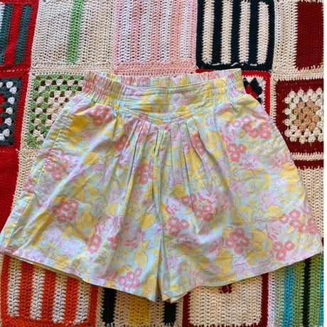 [USED] 花柄 COTTON フレアショーツ
