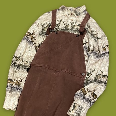 [USED] シカ柄🦌 B.D.シャツ